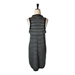 Cupcakes And Cashmere‎ Dress Women Medium Black White Striped Knit Piper Mini Photo 3