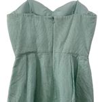 ERIN FETHERSTON LIGHT GREEN BROCADE COTTON STRAPLESS LINED DRESS 6 Photo 9