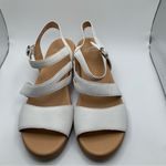 Dansko NWOB  Tansy Leather Block Heel Sandals  41 US 10.5-11 white slingback 1624 Photo 2