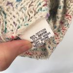 Vintage 80s chunky knit Loose Fit Zigzag Knit Top Blue Photo 4