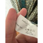 Natural Life  Maxi Dress Floral Stripe Boho Keyhole Button Back L/XL Cottage Photo 2