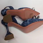 Amina Muaddi  Rosie 95mm slingback denim heels size 38 Photo 5