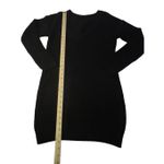 NWT Lulus Long Sleeve Knee Length Knit Sweater Dress Black Size XS Photo 1