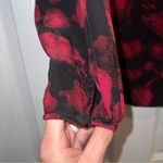 Jones New York  Floral Long Sleeve Silk Blouse. Size 8 Photo 3