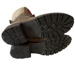 Frye Boots Womens Samantha Hiker Combat Moto Taupe Leather Casual SZ 8 Photo 3