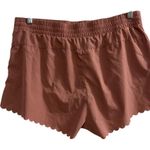 JoyLab Women's High-Waisted Scallop-Hem Biker Shorts Purple Size L Photo 4