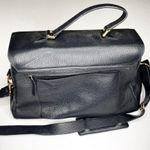 ECTU Palermo Italian Calfskin Leather Weekender Bag in Black Photo 5