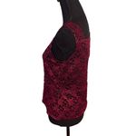 Karen Kane Lace Tank Top Deep Red Photo 1