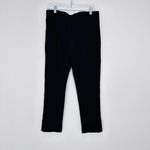 Chico's So Slimming Juliet Ankle Pants Black Ponte Knit Pull On Casual Size 1 Photo 5