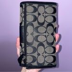 Coach Soho Pleated Hobo Bag w Wallet Monogram Canvas Buckle Y2K Logo Preppy Photo 11