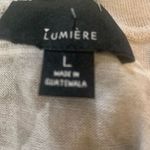 Urban Outfitters  Lumiere Paloma Stripe Ruffle Back Tie Waist Tee T-shirt Size L Photo 4