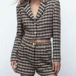 ZARA  textured tweed cropped blazer Photo 0