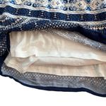 Elevenses  Anthropologie Basia Romper Blue and White Boho Style Size XL Photo 8