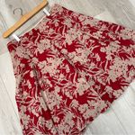 Banana Republic Skirt floral midi womens Red size 10 classic contemporary retro Photo 3