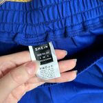 Blue sweatpants straight leg casual pants with pockets Photo 2