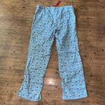 Vineyard Vines M Christmas baby blue flannel drawstring pajama bottoms Photo 2