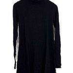 Michael Lauren Sweater Dress Black Ribbed Mock Neck Long Sleeve Tunic Small Photo 0