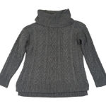 Lauren Jeans Co Ralph Lauren Gray Cable‎ Knit Cotton Blend Turtleneck Sweater L Size L Photo 0