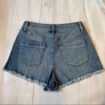 Sincerely Jules Button Fly Denim Shorts Size 3/26 Distressed Blue Photo 2