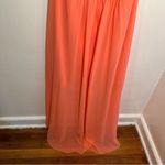 David's Bridal David’s Bridal Strapless High Low Dress with Front Detail Coral Reef Photo 8