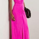 Veronica Beard  chain-embellished ruched stretch-jersey halterneck maxi dress  M Photo 5