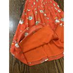 Free People Greatest Day Mini Dress Orange Floral Festival Boho Beach Size XS Photo 9