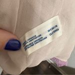 Leifsdottir Anthropologie Cream Colorful Floral 100% Silk Mini Dress Size 4 Green Photo 3