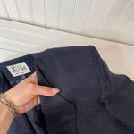 Le Suit  Women’s Navy & White Single Breasted One Button Blazer Size 12 Corporate Photo 6