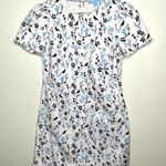 Draper James Denim Floral Bird Print Dress Size 2 Photo 2