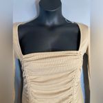 Princess Polly  tan long sleeve drawstring dress Photo 3