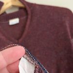 Vintage 70s Miss Pernilla Balloon Sleeve Knit Top Burgundy Boho Pullover Sweater Blue Photo 9