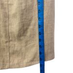 NWT Caara Linen Cotton Blend Midi Dress Cutout Tie Medium M Khaki Tan Event Photo 8