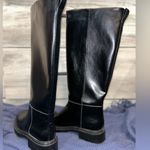 ZARA  Leather Boots Black Photo 1