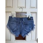 One Teaspoon  Denim Cutoff Shorts Distressed Frayed Hem Blue Size 27 Photo 1