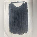 HolyClothing Black Lace Skirt Elastic Waist Boho Gothic 2X/3X Plus Size 24" Long Photo 1