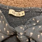 Illa Illa Boutique Floral Denim Crop Top with ties Photo 1