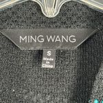 Ming Wang  Sweater‎ Knit Open Front Geometric Print Career Office Black Blue S Photo 6
