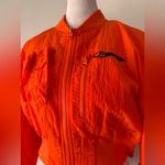 Trapstar Bright Orange Full Zip Cropped Bomber Jacket Photo 4