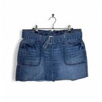 REWASH Blue belted denim mini skirt #miniskirt #summer vibes Photo 5