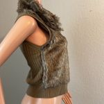 Arizona Jeans COPY - Arizona Jean Com. Faux Fur Vest Sweater Pre-Owned #313 Size: M Casual Fa… Photo 11