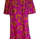 RHODE Mulberry Daron Ruffled Midi Dress for Wedding Guest Pink Size 0 Photo 0