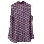 CAbi Sleeveless Blouse Size Medium Button Polyester Beach Colorful Lightweight Photo 1