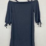 Splendid Gray Off the Shoulder Tie Sleeve Dress Sz XS Photo 3
