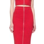 Alexander Wang T by  Rib Knit 2 Way Zip Long Skirt Size Small Photo 3