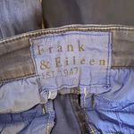 Frank & Eileen  Kinsale Trouser Pants Women’s 6 Blue Crop Linen Blend Photo 5