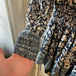 Intermix 855  Lana Floral Smocked Mini Dress Size 2 Color Blue Photo 9