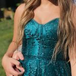 Boutique Teal Prom Dress Photo 1