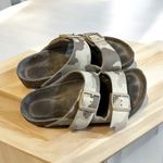 Birkenstock  Arizona Soft Footbed Birko-Flor  Camel Tan Camouflage 37‎ 6–6.5 Photo 2