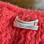 Anthropologie  | nwot Ruffle Boat Neck Lumi Sweater Coral Pink Rose Cozy Photo 2