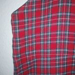 Country Wear M Y2K Plaid Maxi Overalls Jumper Dress in Red Size M Photo 4